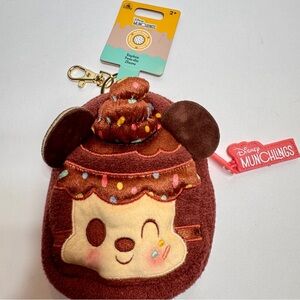 NWT Disney Keychain - Munchling Mickey Mocha Cupcake Backpack